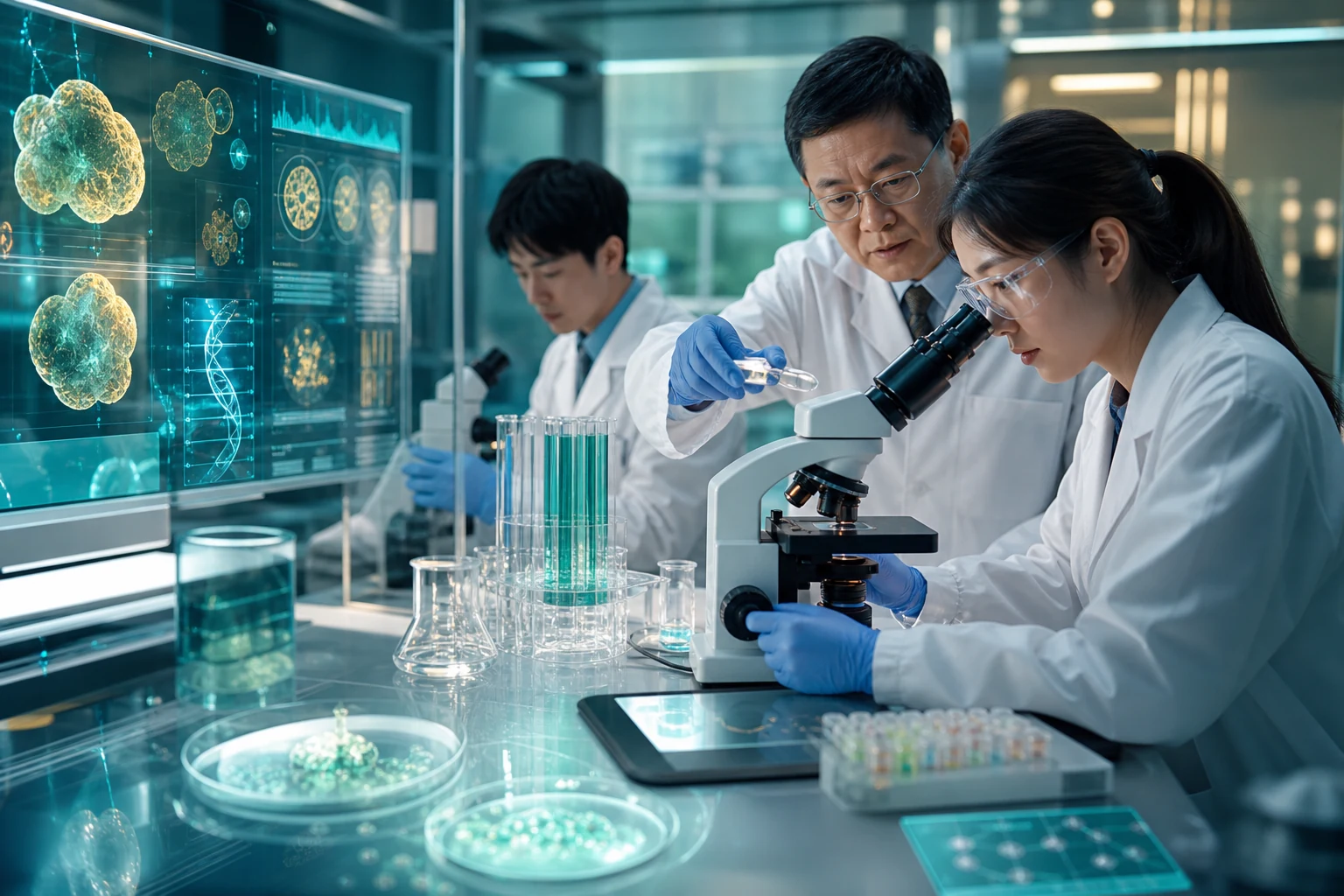研究團隊運用精準醫療與再生科技進行生技研發